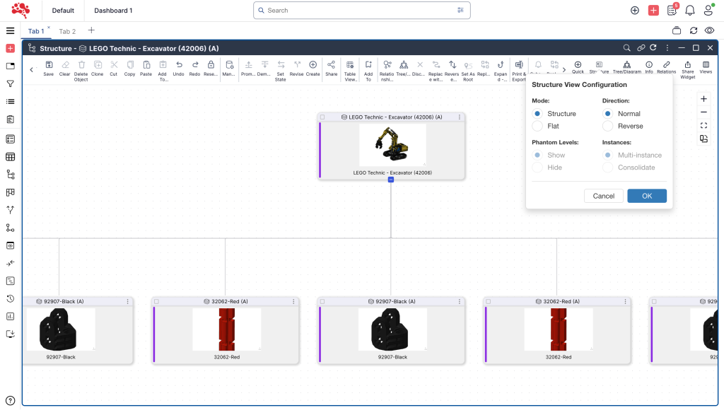 BOM Structure Configuration - Diagram View