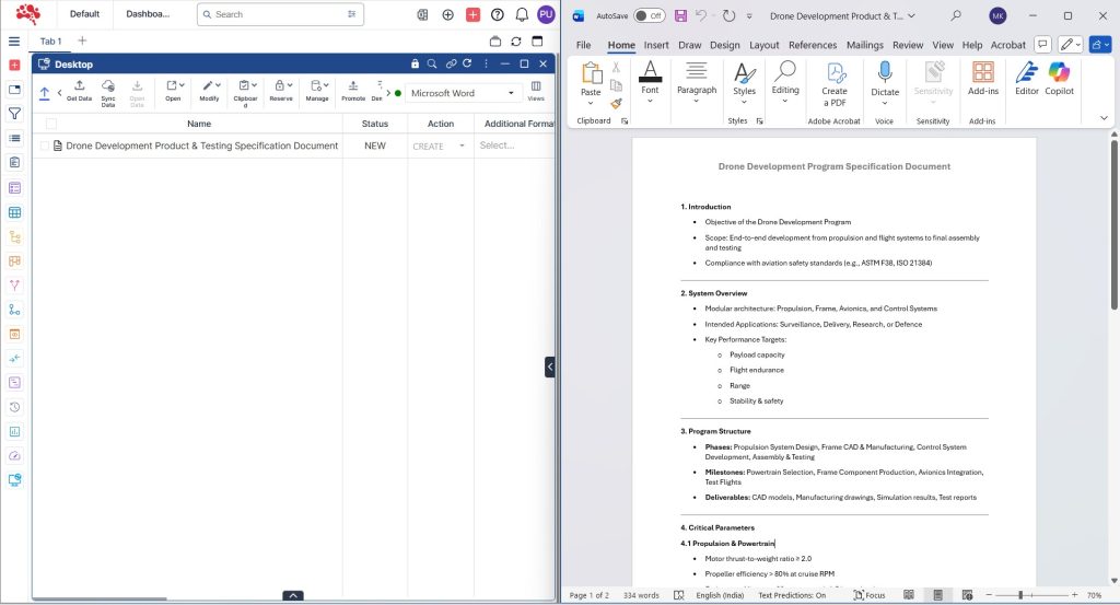 The document is now fetched and ready for upload
