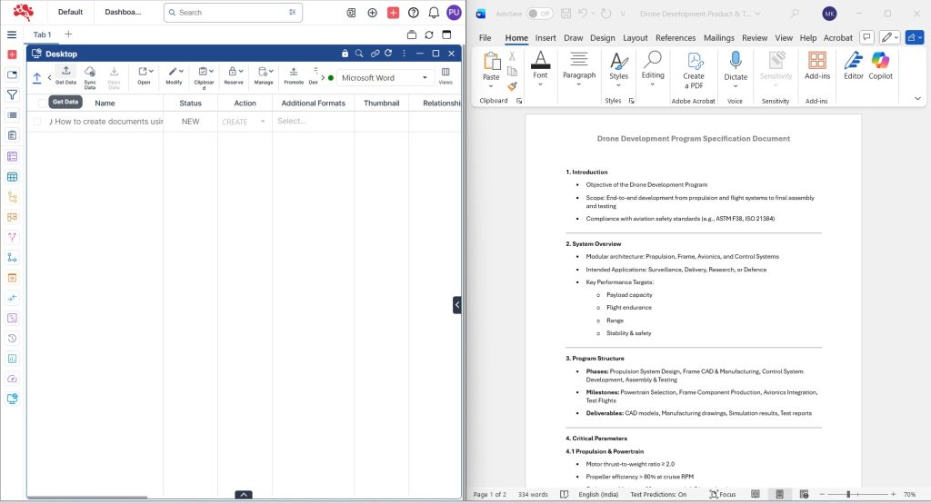 Use the Get Data option to fetch details from Microsoft Word