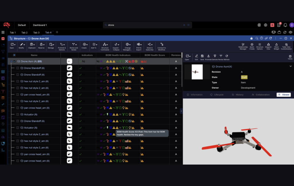 BOM health score