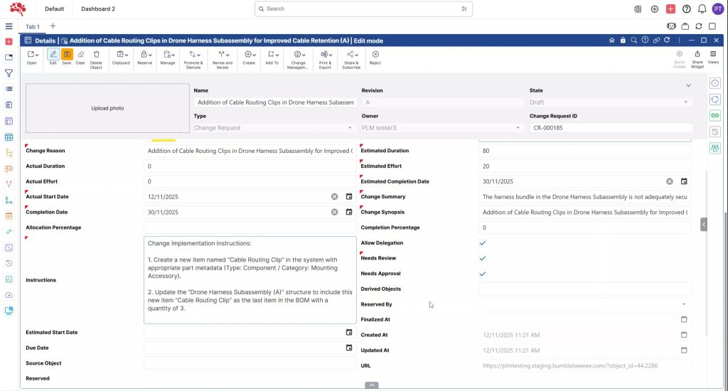 1.9 Add all the remaining details, and in particular, include clear instructions outlining the objective and the actions
